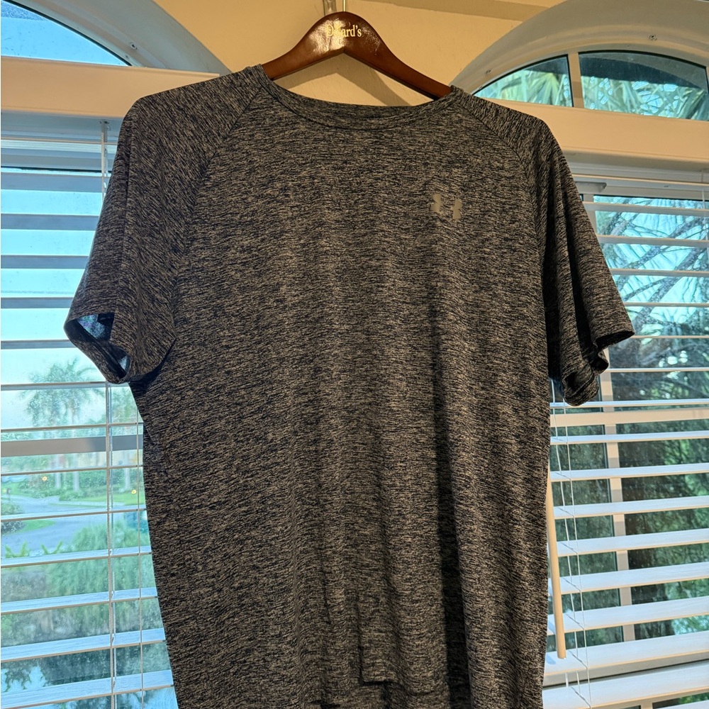 Under Armour Tech Tee Men's XL Blue Heather Loose Fit Athletic Shirt